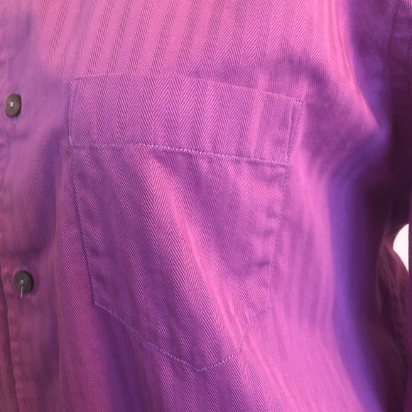Dolce & Gabbana Purple Striped Button Up Dress Shirt Size 16/41 Large - Picture 4 of 8